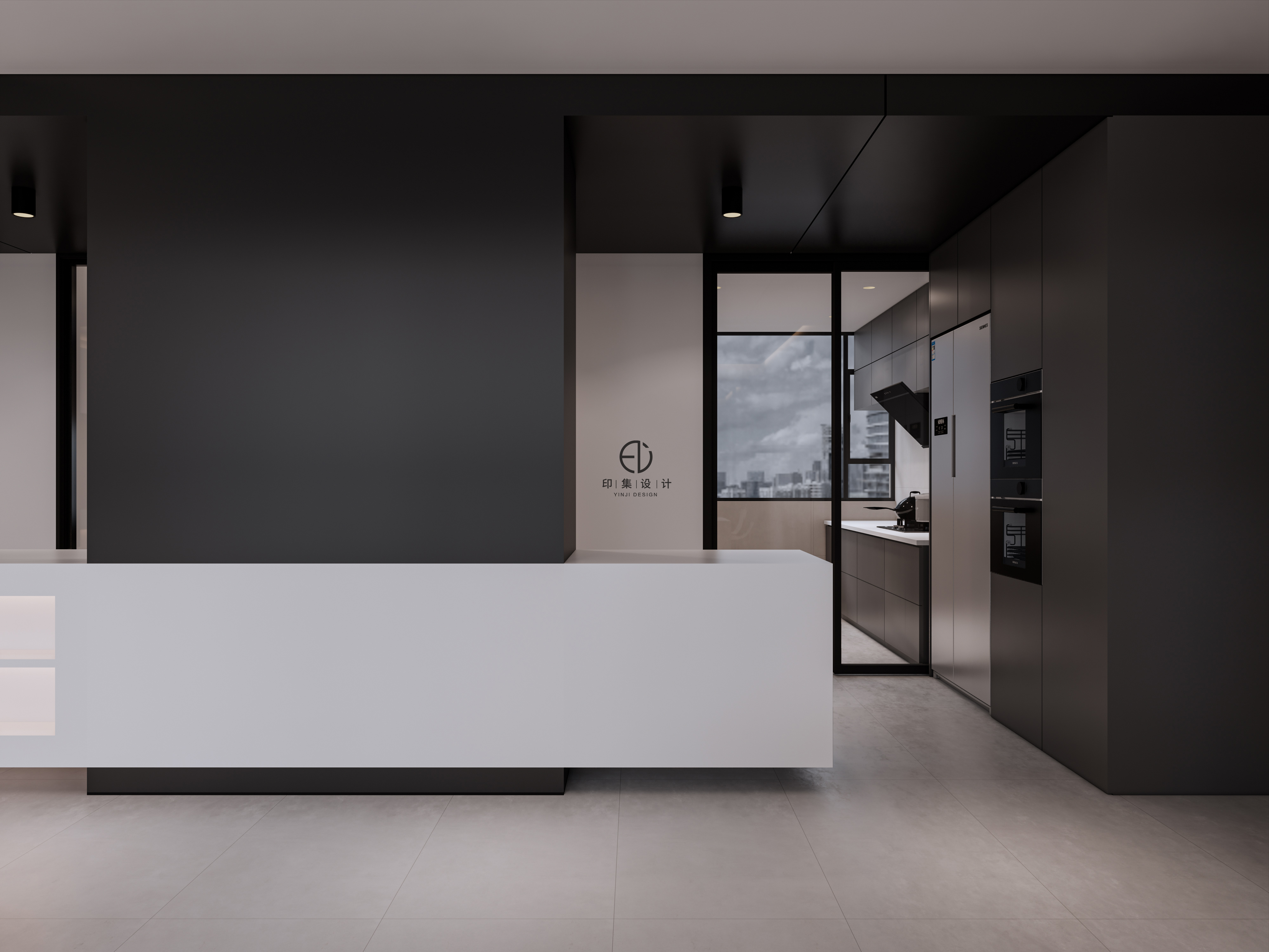 160㎡ 极简黑白灰，凡而不俗，构筑自由-12