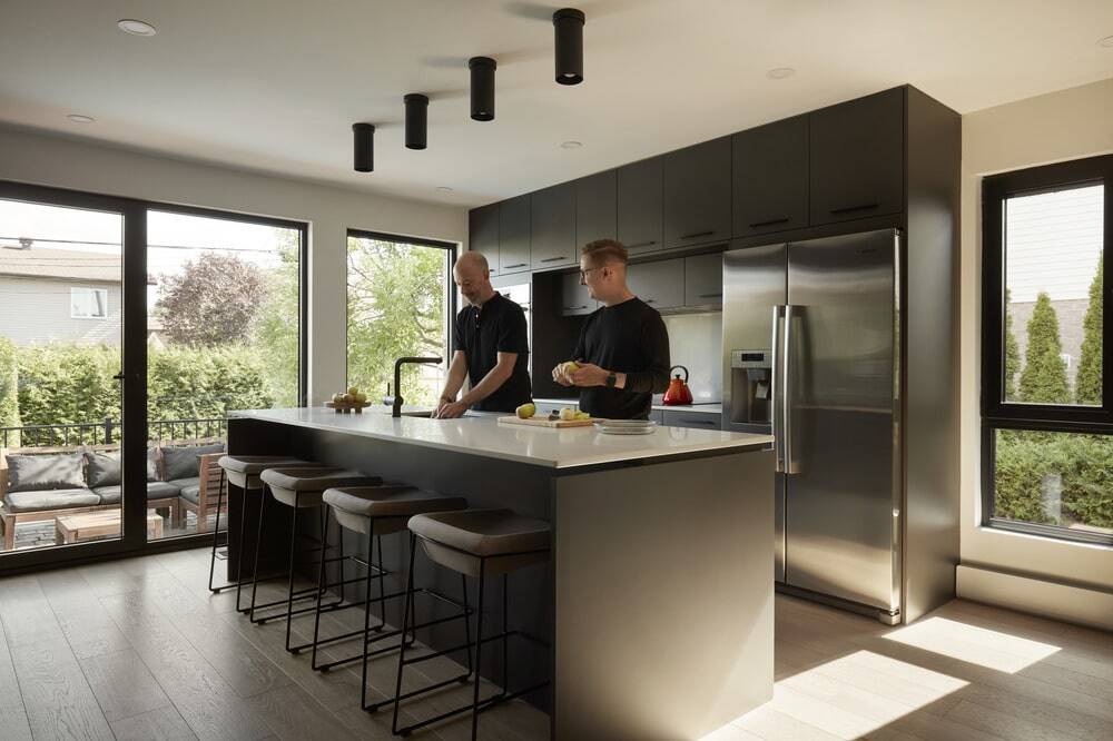 1980年代错层式房屋的全面室内翻新丨加拿大丨DESK architectes-31