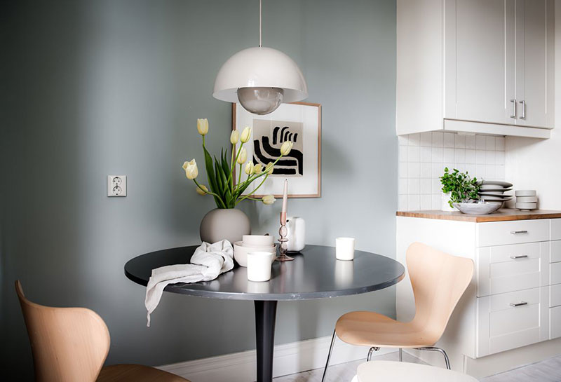 柔美恬静 | 哥德堡淡雅粉色调公寓设计-20