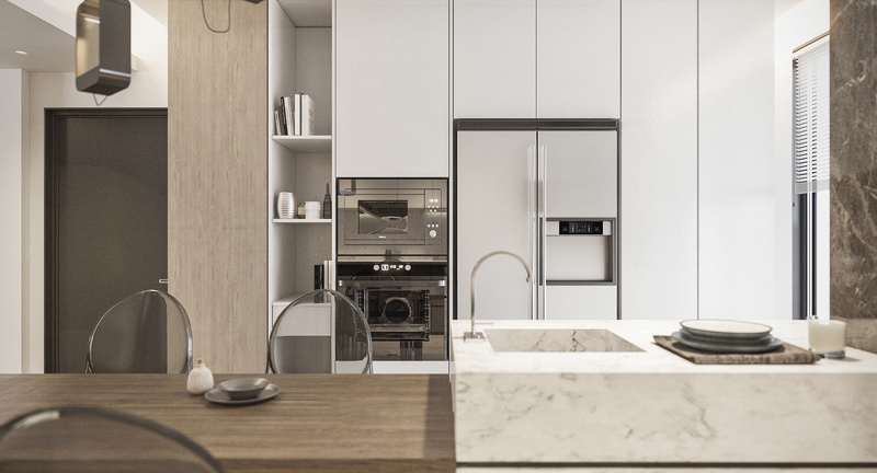 现代混搭风平层住宅设计丨李超刚-5