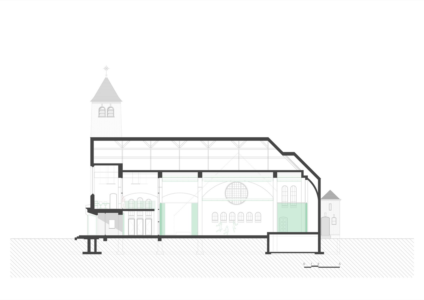 Circusplanet 教堂改造丨比利时丨Plano 建筑师-14