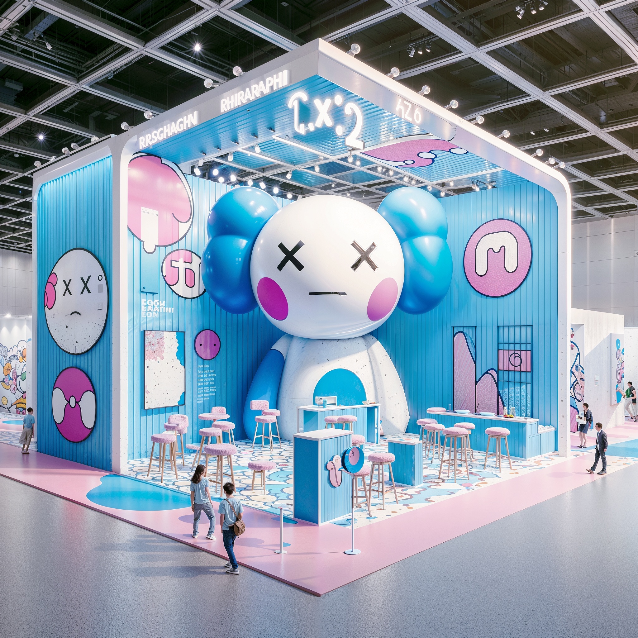 Exhibition stand TAKASHI MURAKAMI ai booth-5