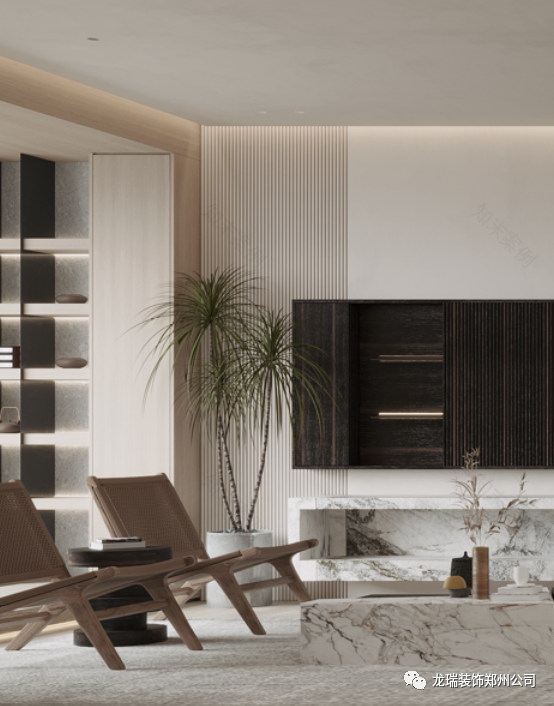 金沙湖新东方侘寂风住宅丨郑州龙瑞装饰工程有限公司-0