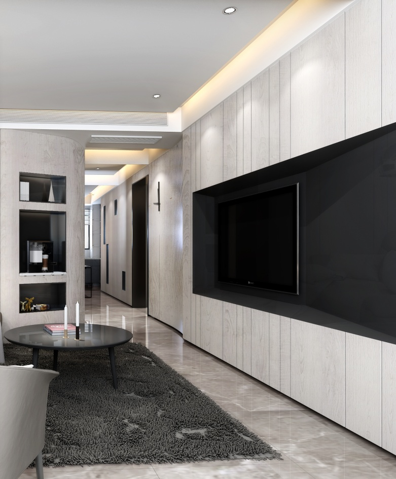 高级黑白灰,简约现代的家居设计-0