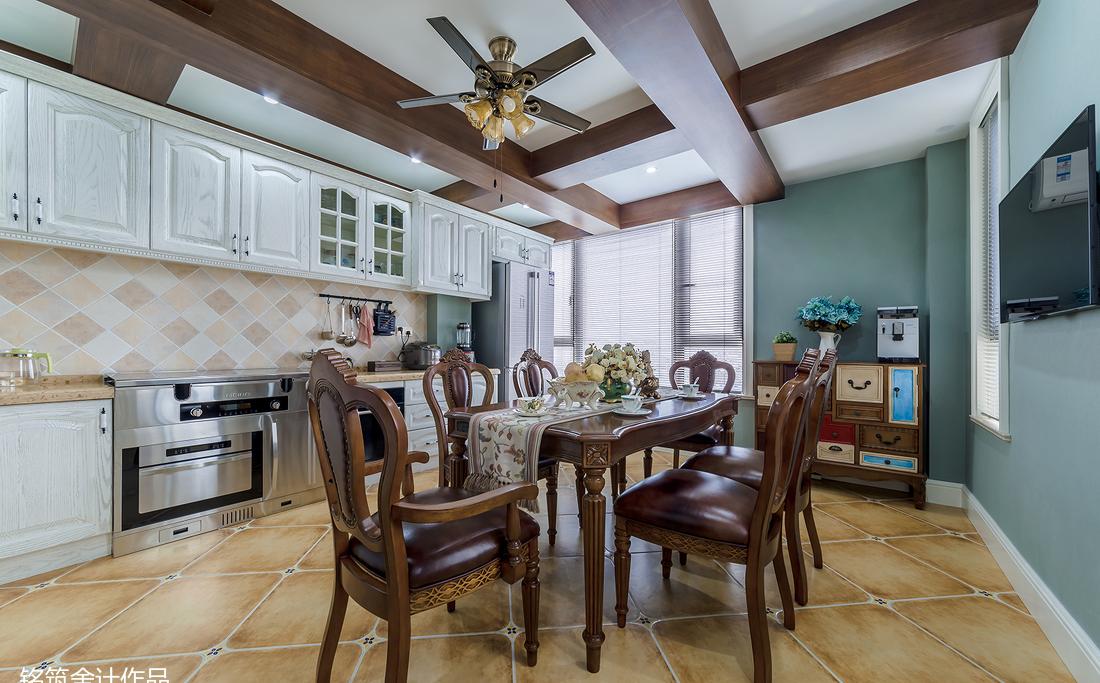 美式风格与日式榻榻米完美结合的家-12