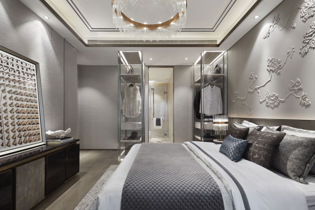 南昌欣悦湖 119 户型四房两厅两卫港式轻奢风住宅设计-32