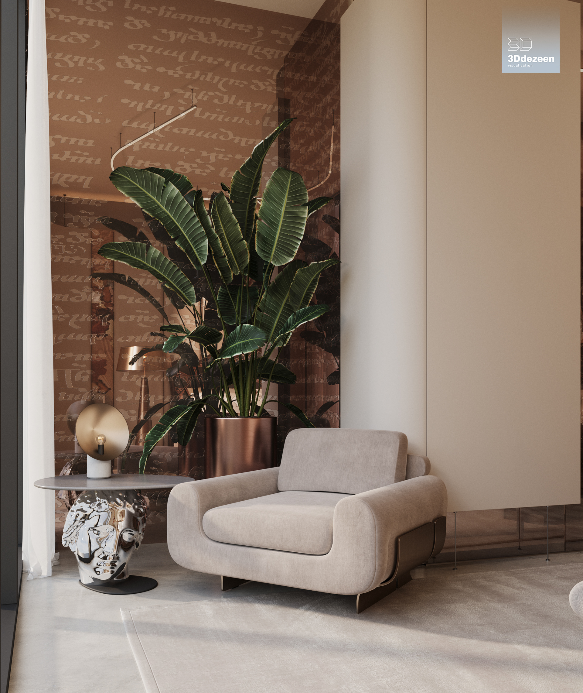 Miami Apartment 室内设计可视化丨美国-62