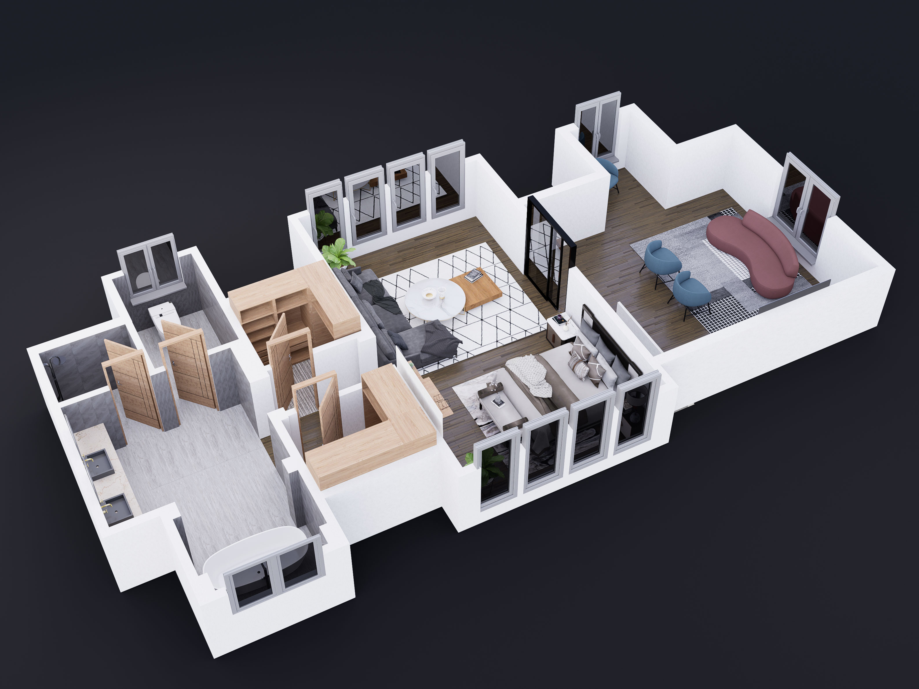 House 3D floor plan-1