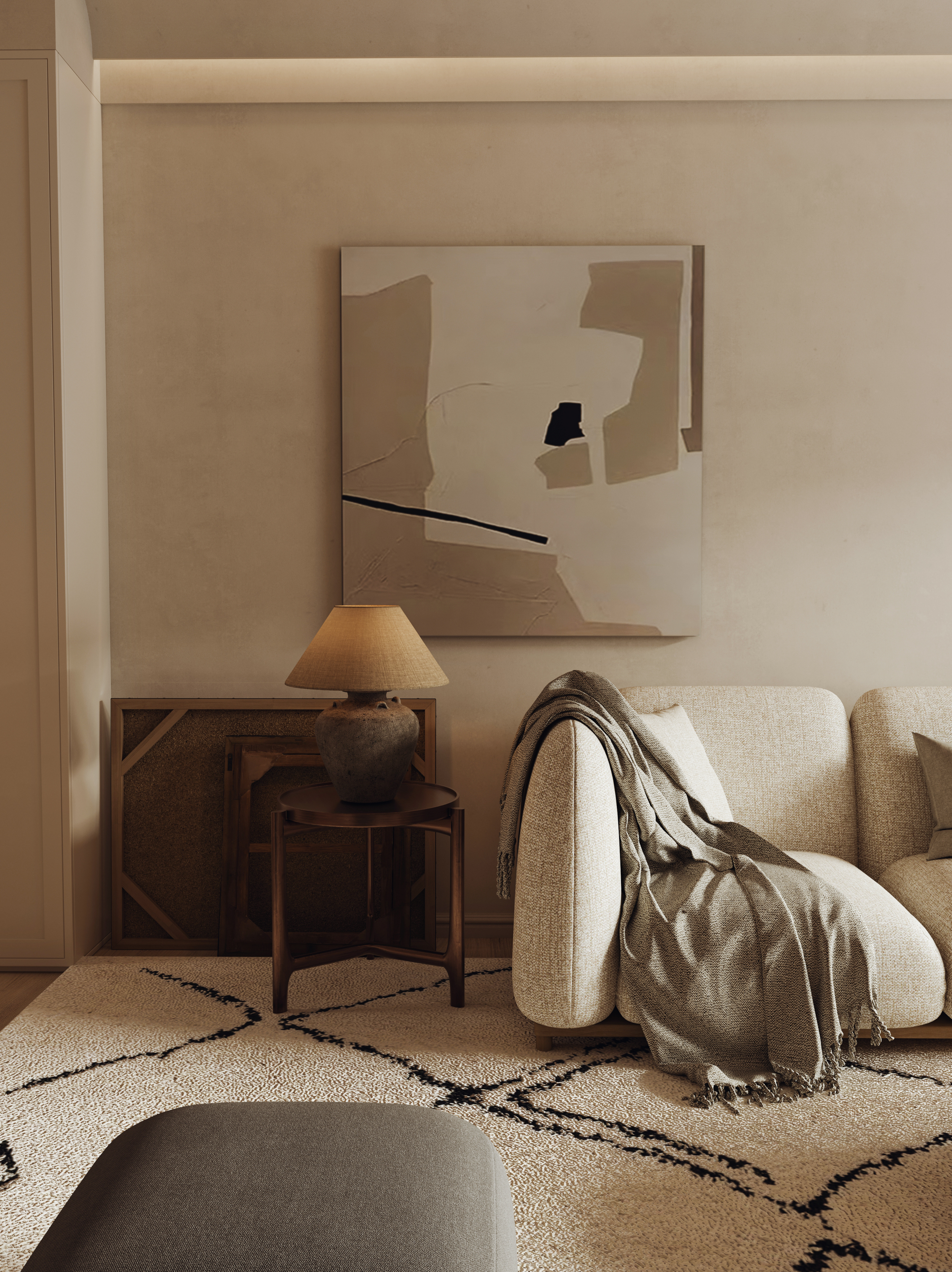 北欧原木风效果图表现-9