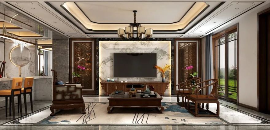新中式别墅设计,武登高打造 460㎡优雅奢华空间-31