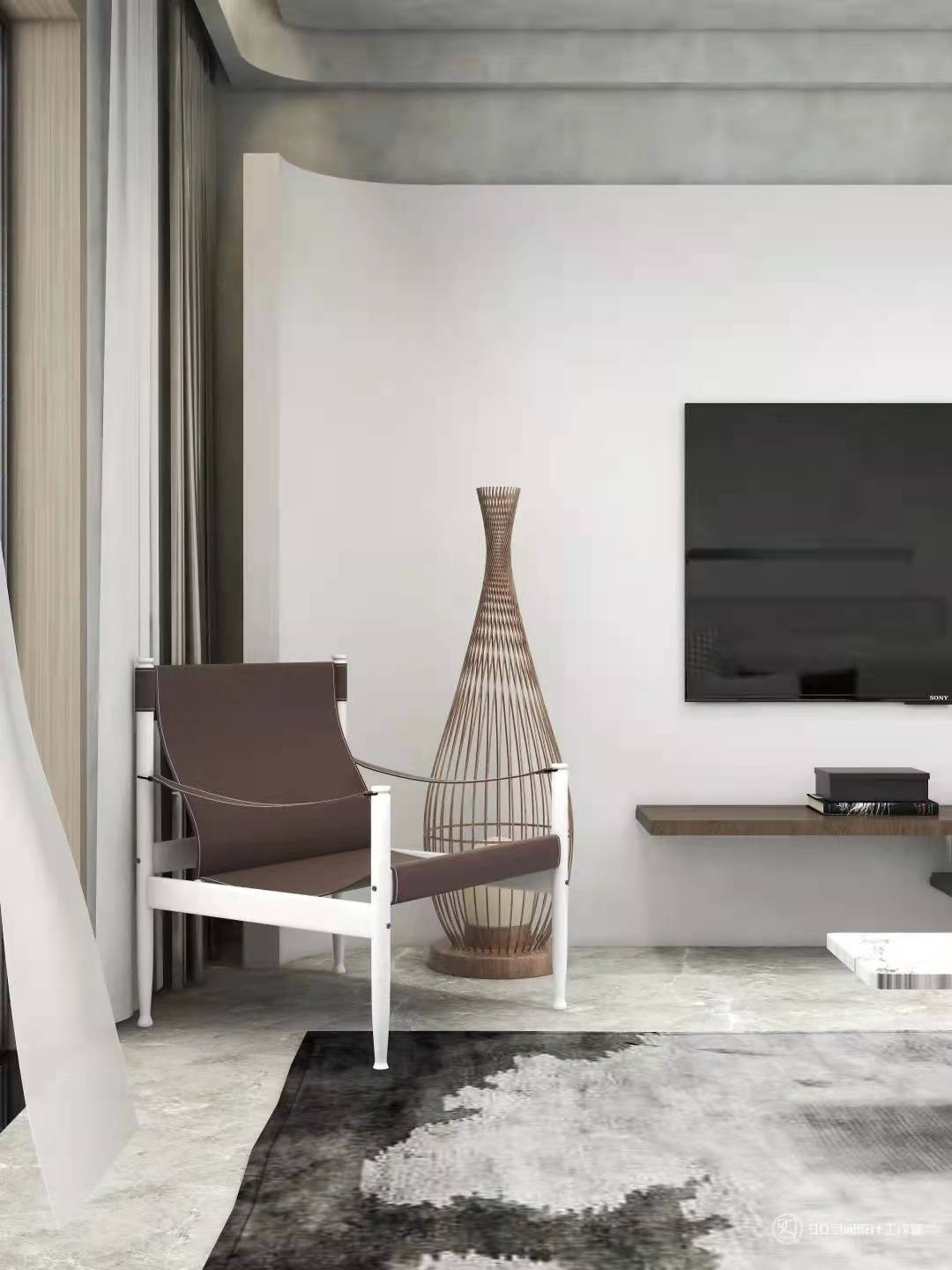 飞云之下 · 侘寂风 117 平 3 房 2 厅 1 卫设计-10