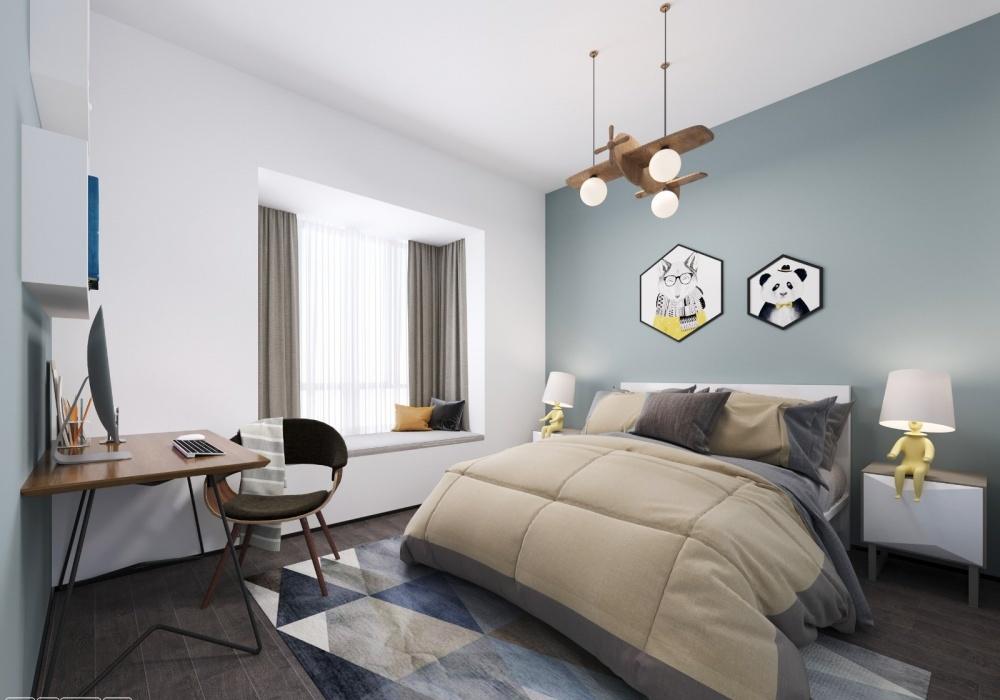 半日·现代简约,无主光源设计,个性斜顶,空间质感饱满-22