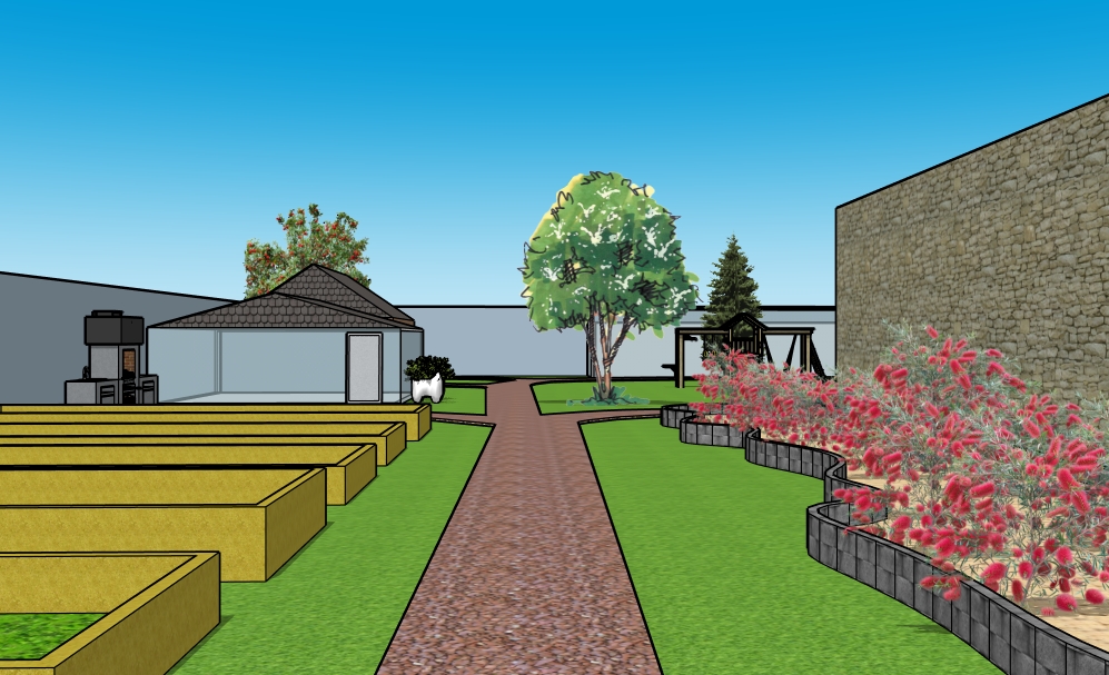 Ландшафтный дизайн участка 25*40-7