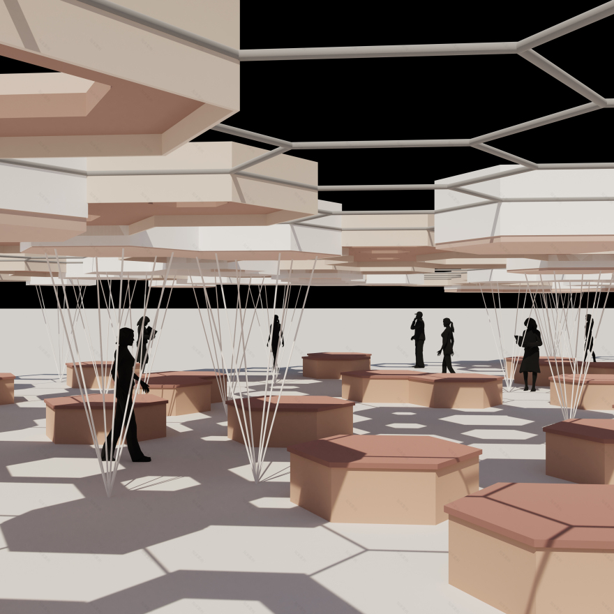 Hexagon Shade Pavilion Rhino Grasshopper Tutorial-17