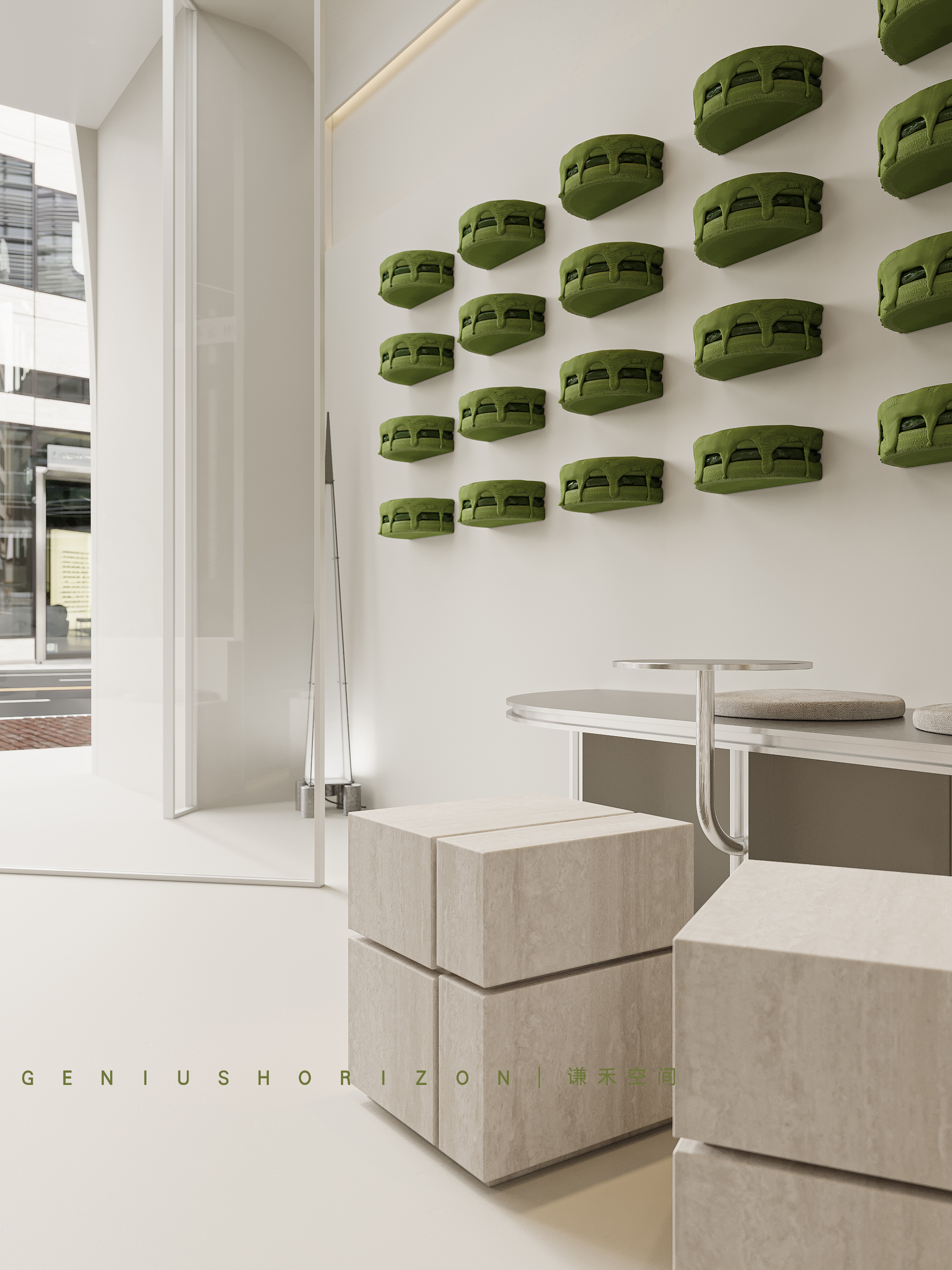 现代蛋糕店效果表现丨谦禾空间设计事务所-20