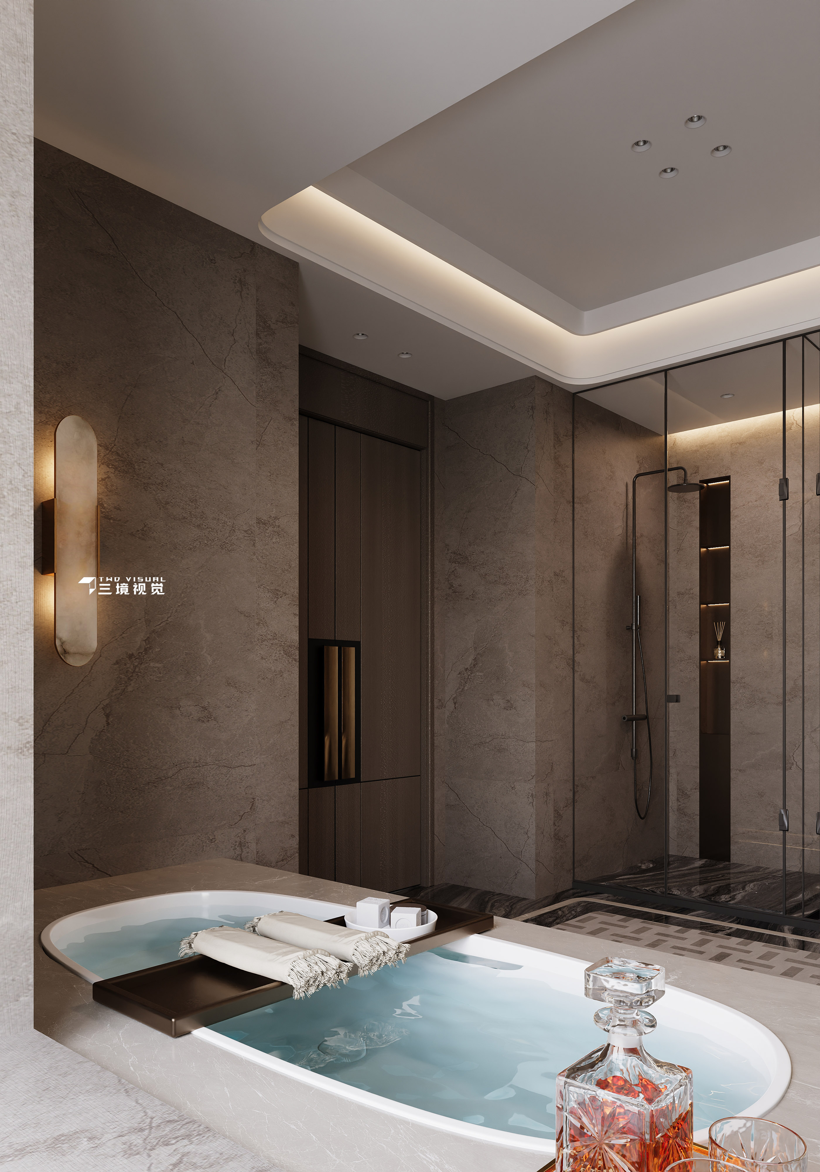 住宅-意式轻奢书房卧室设计-10