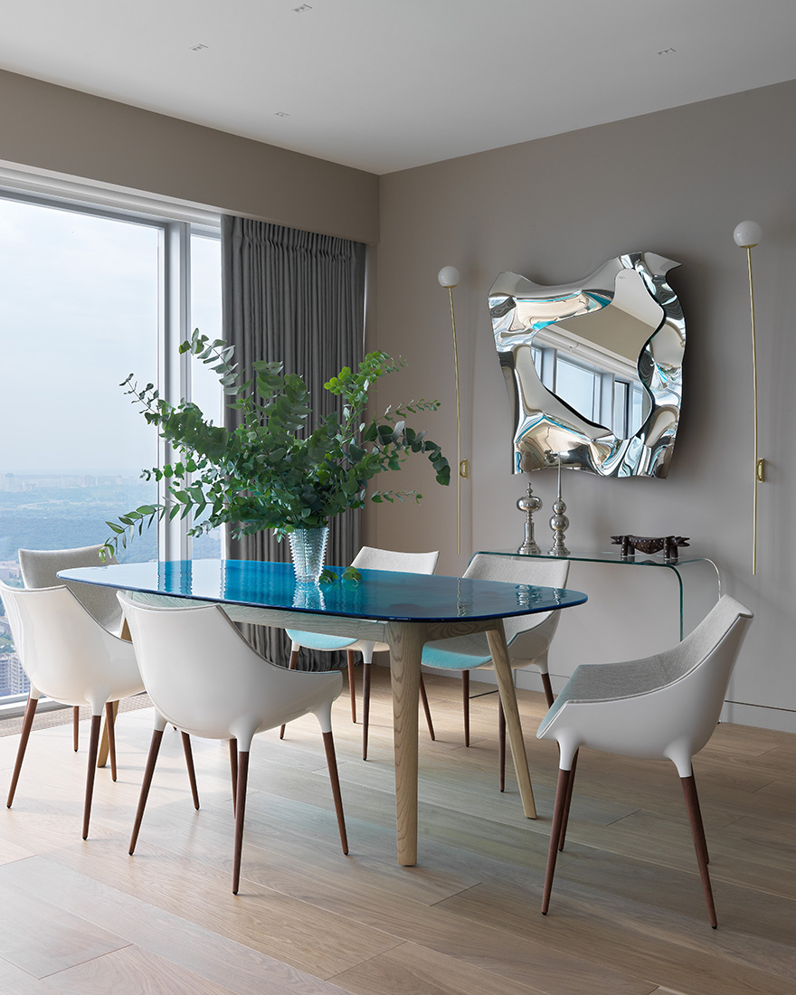 莫斯科塔尖上的豪华公寓 | 自然与现代的完美结合-1