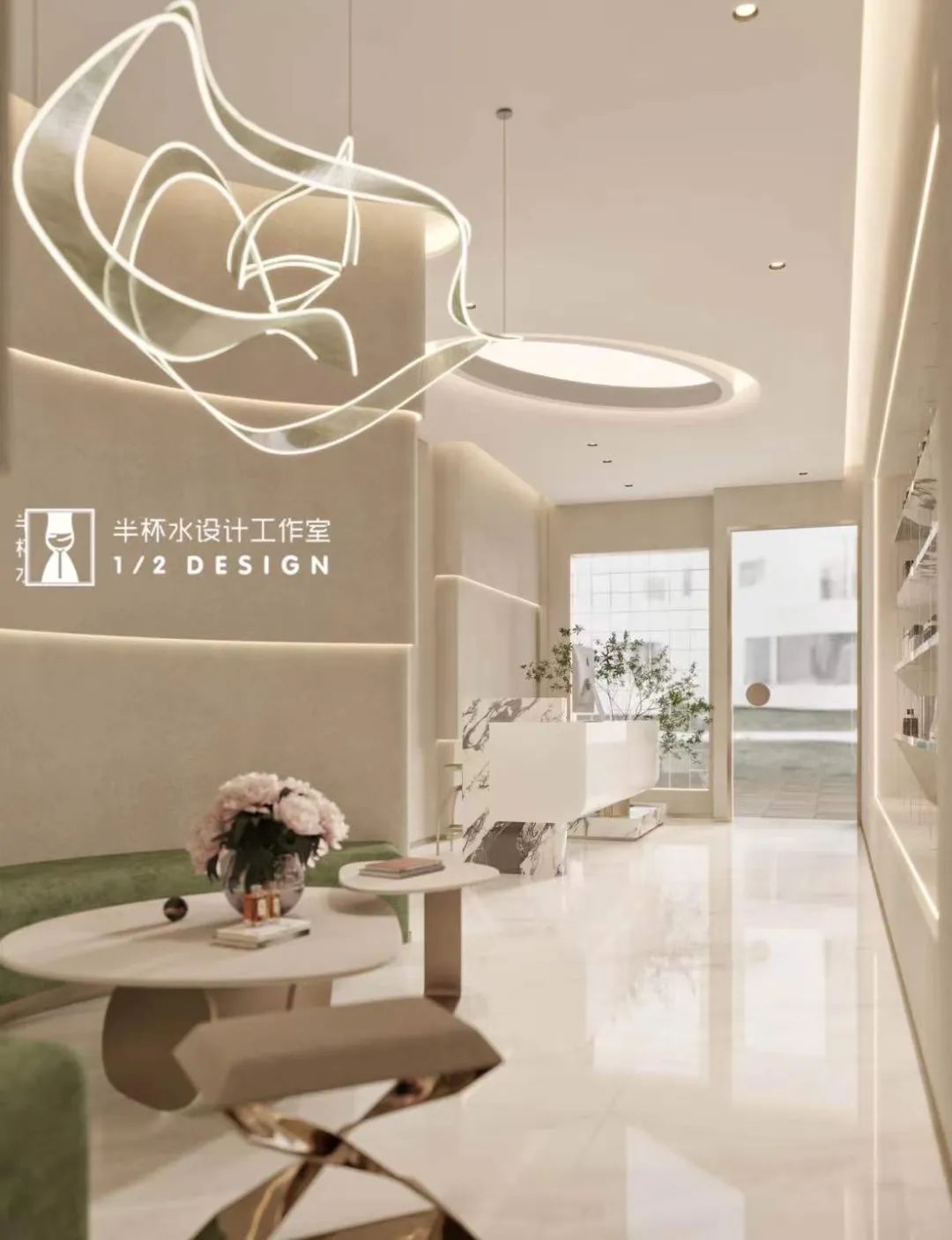 美容理发店精致设计丨半杯水工作室-34