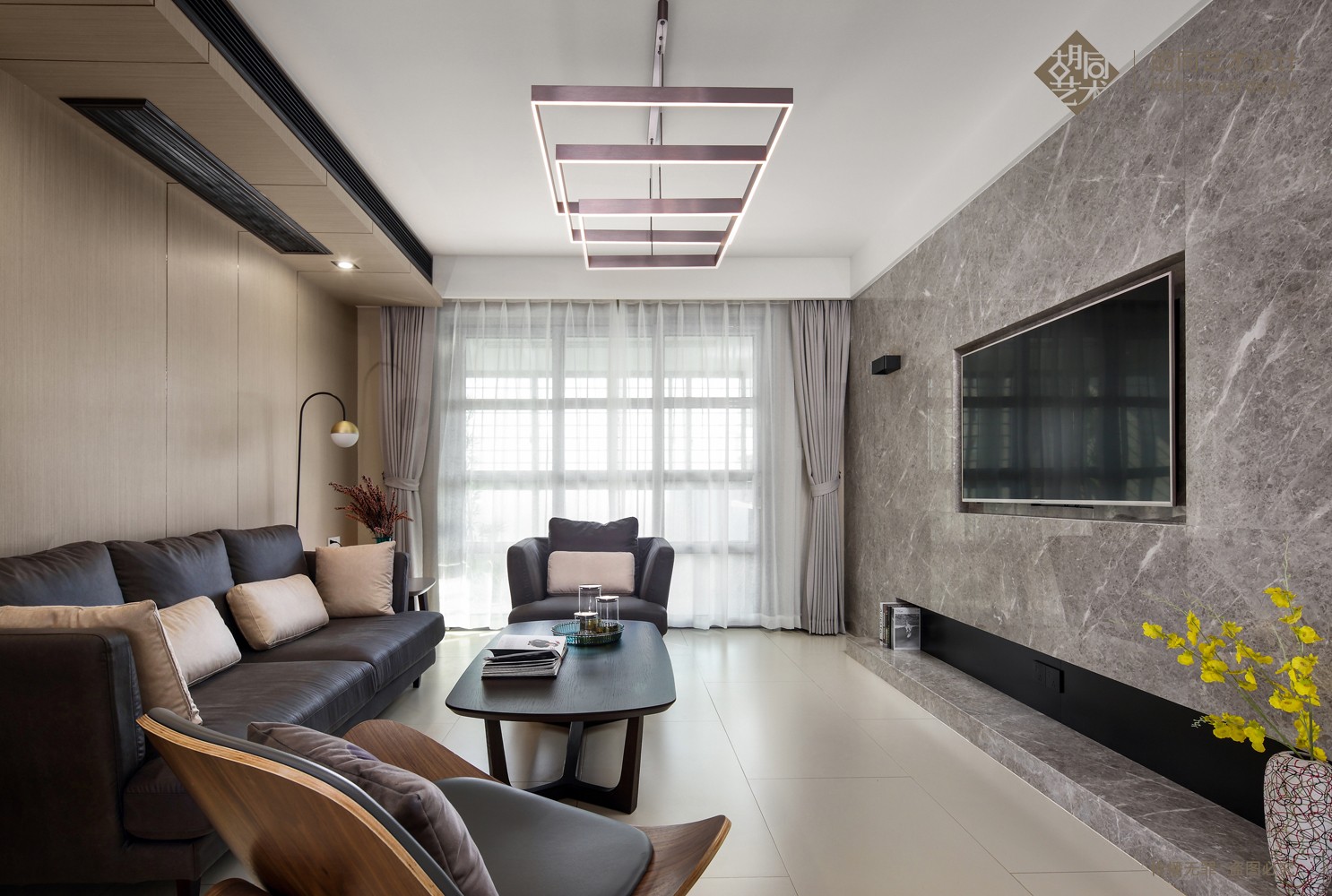 无念无为   151㎡轻奢极简住宅  胡同艺术设计-1