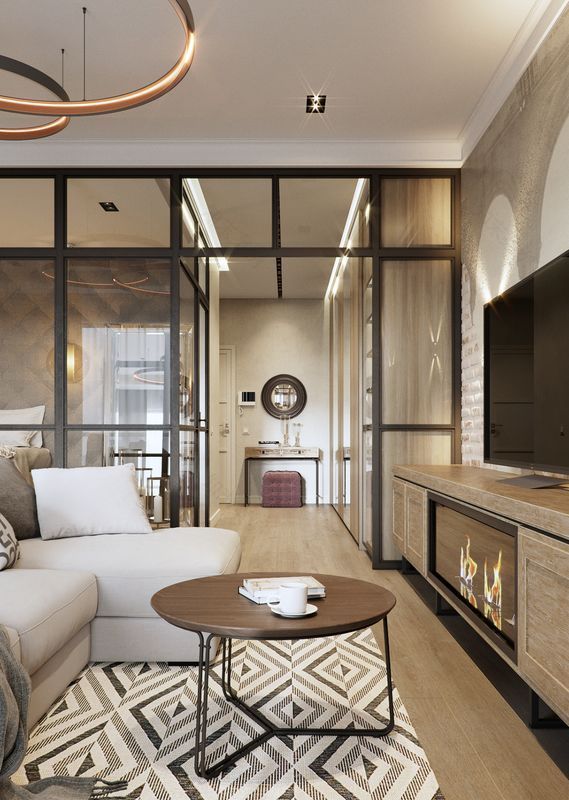 Квартиры студии в современном стиле, 5 проектов - Фото интерьеров-32