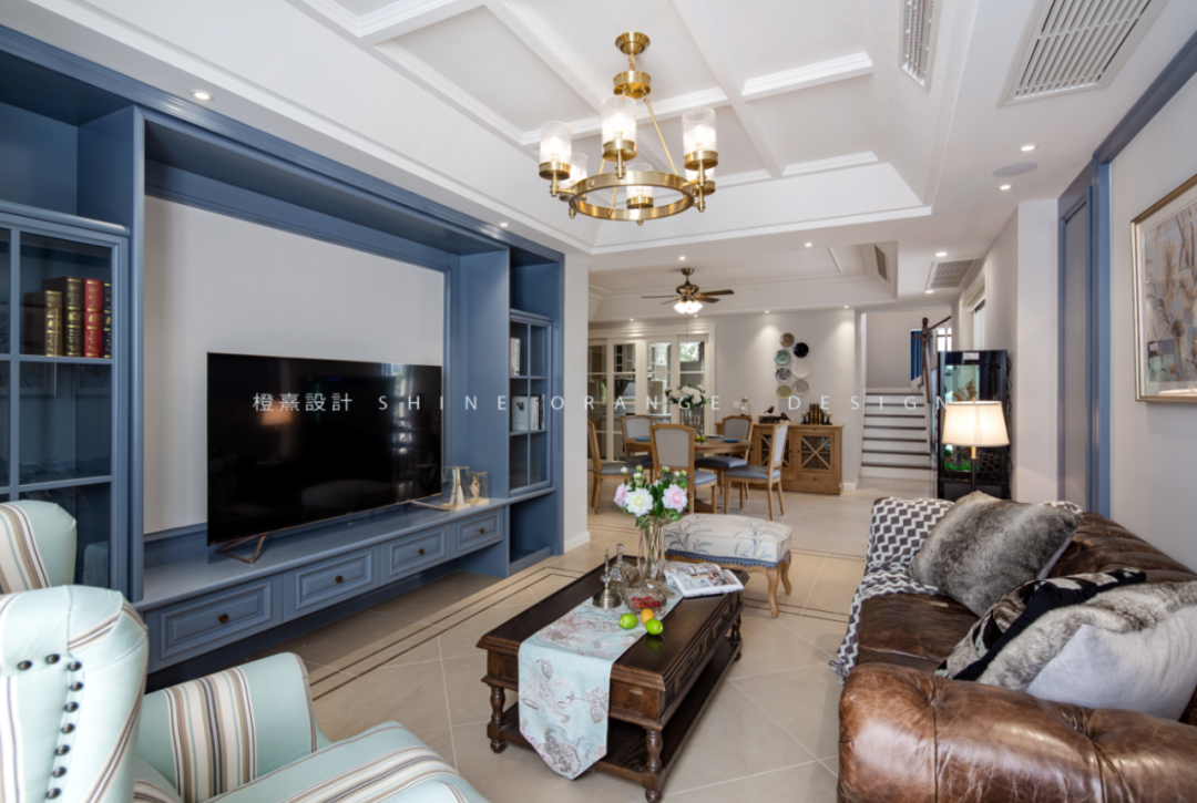 《橙熹设计》宁波现代美式别墅,温馨浪漫,打造舒适居家空间-18