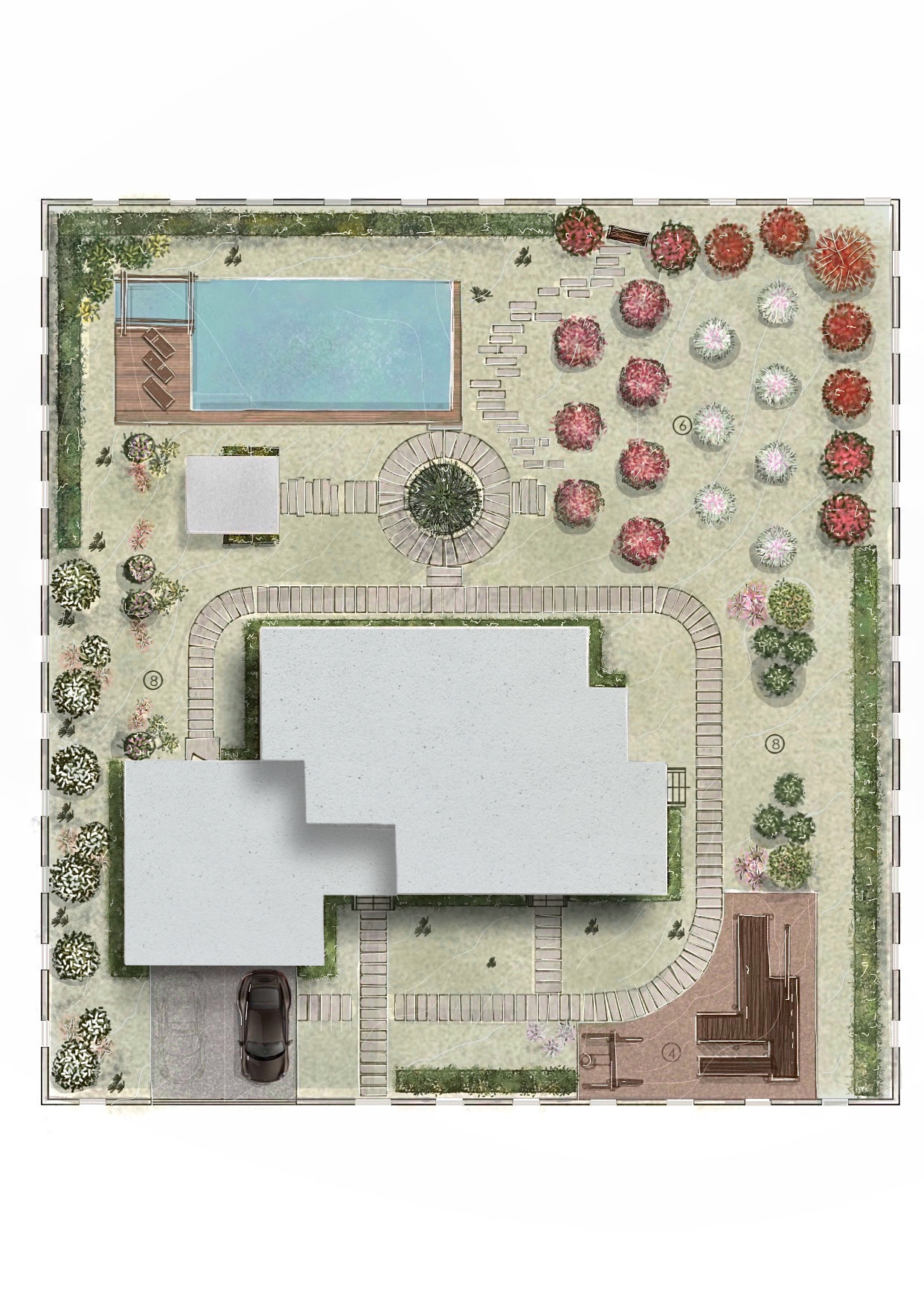 Дизайн – проект благоустройства приусадебного участка-14