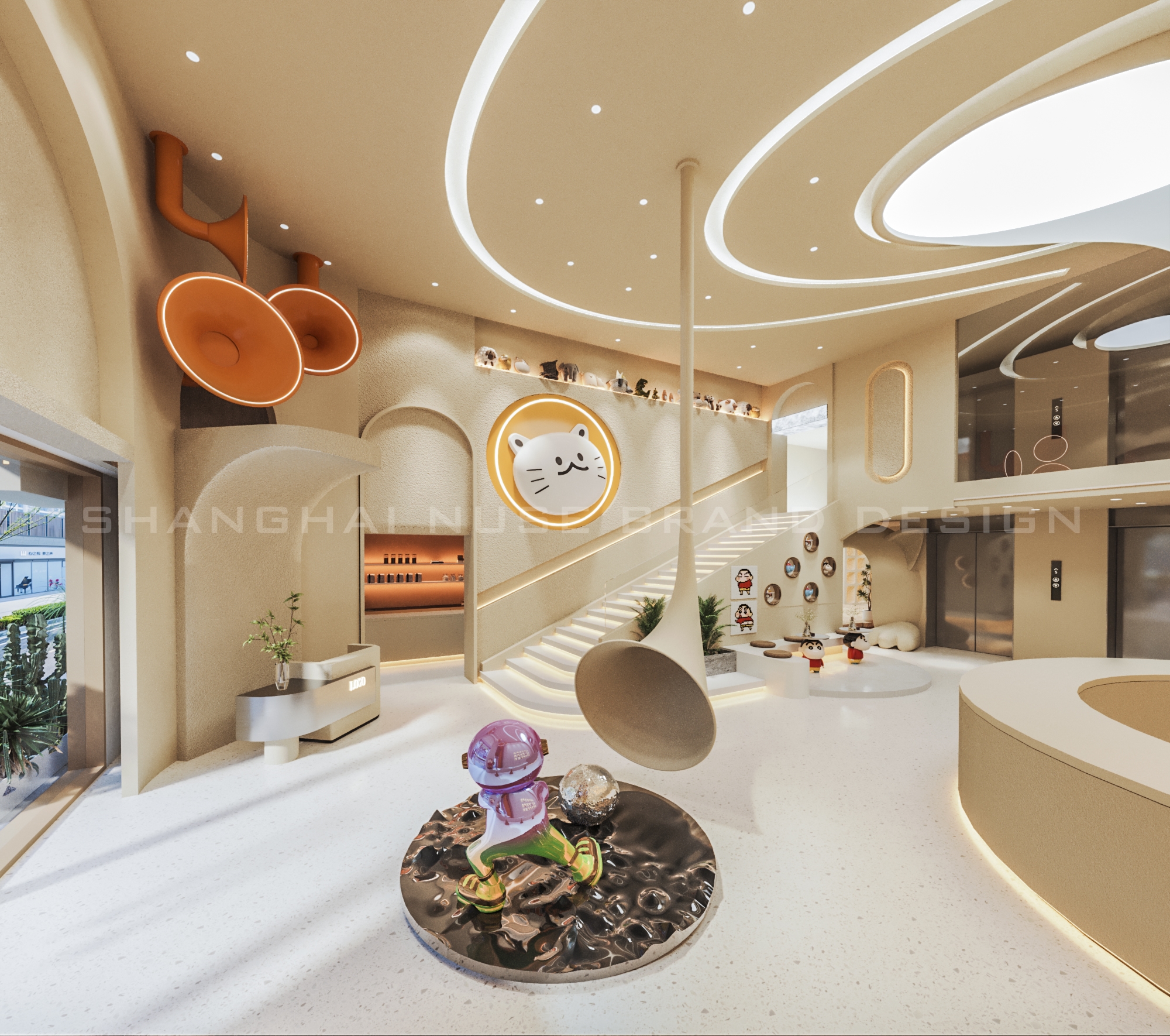 “蜡笔小新 + 桌游”猫咖沉浸式场景设计丨木村空间设计有限公司-21