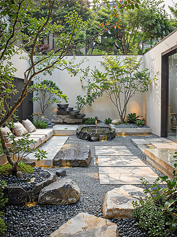 现代简约庭院设计-0