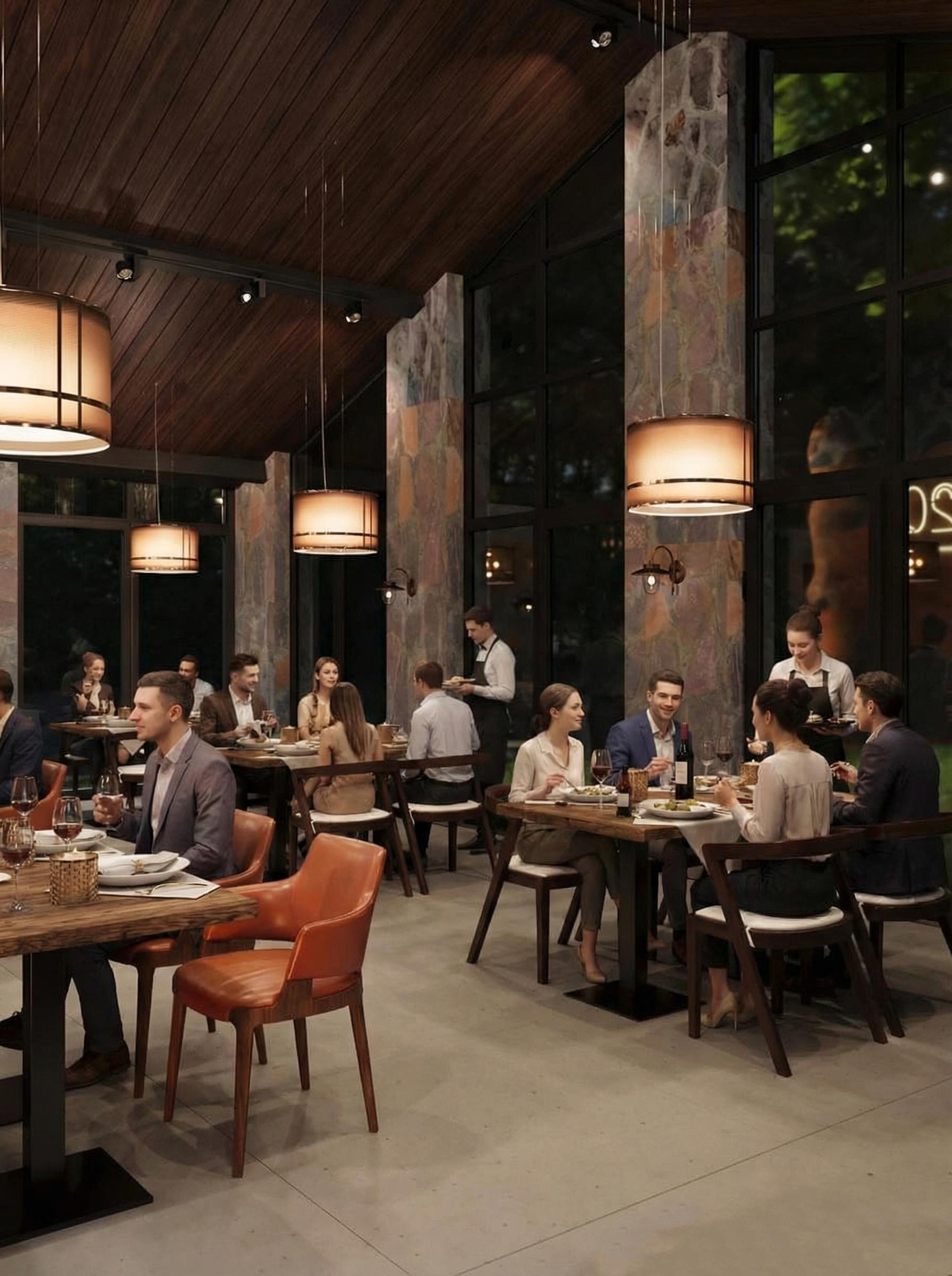 Restaurant Interior Design in Akhalkalaki, Georgia-5