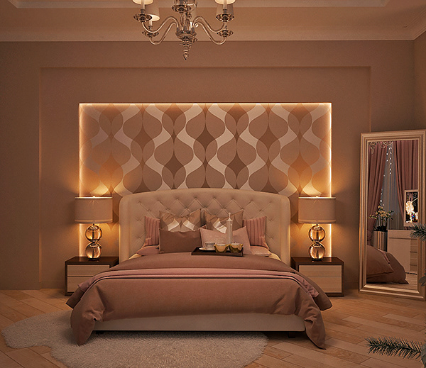 Classic master bedroom and bathroom-1