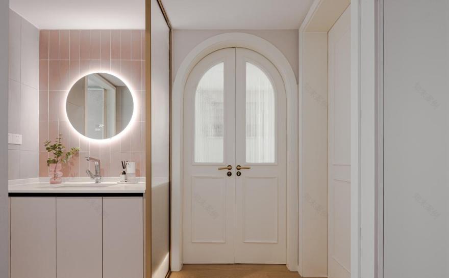 法式北欧混搭婚房设计丨7KK 设计-36