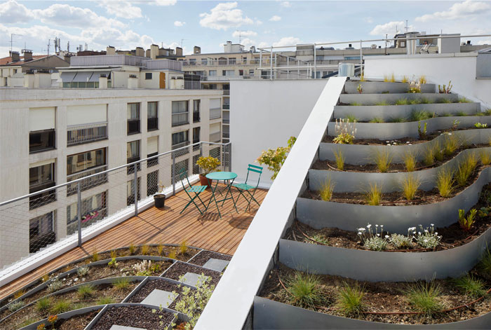 巴黎屋顶公寓建筑项目丨法国巴黎丨Rotunno Justman建筑公司-14