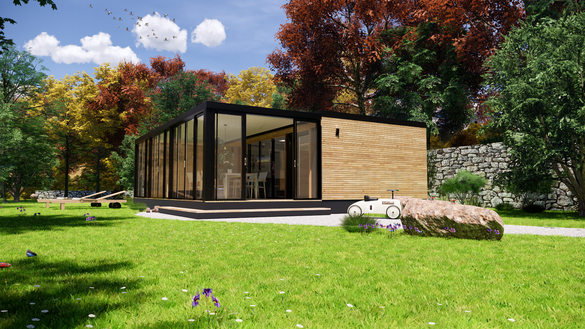 Mobilna/ Počitniška-Stanovanjska Hiška z Zimskim Vrtom-7