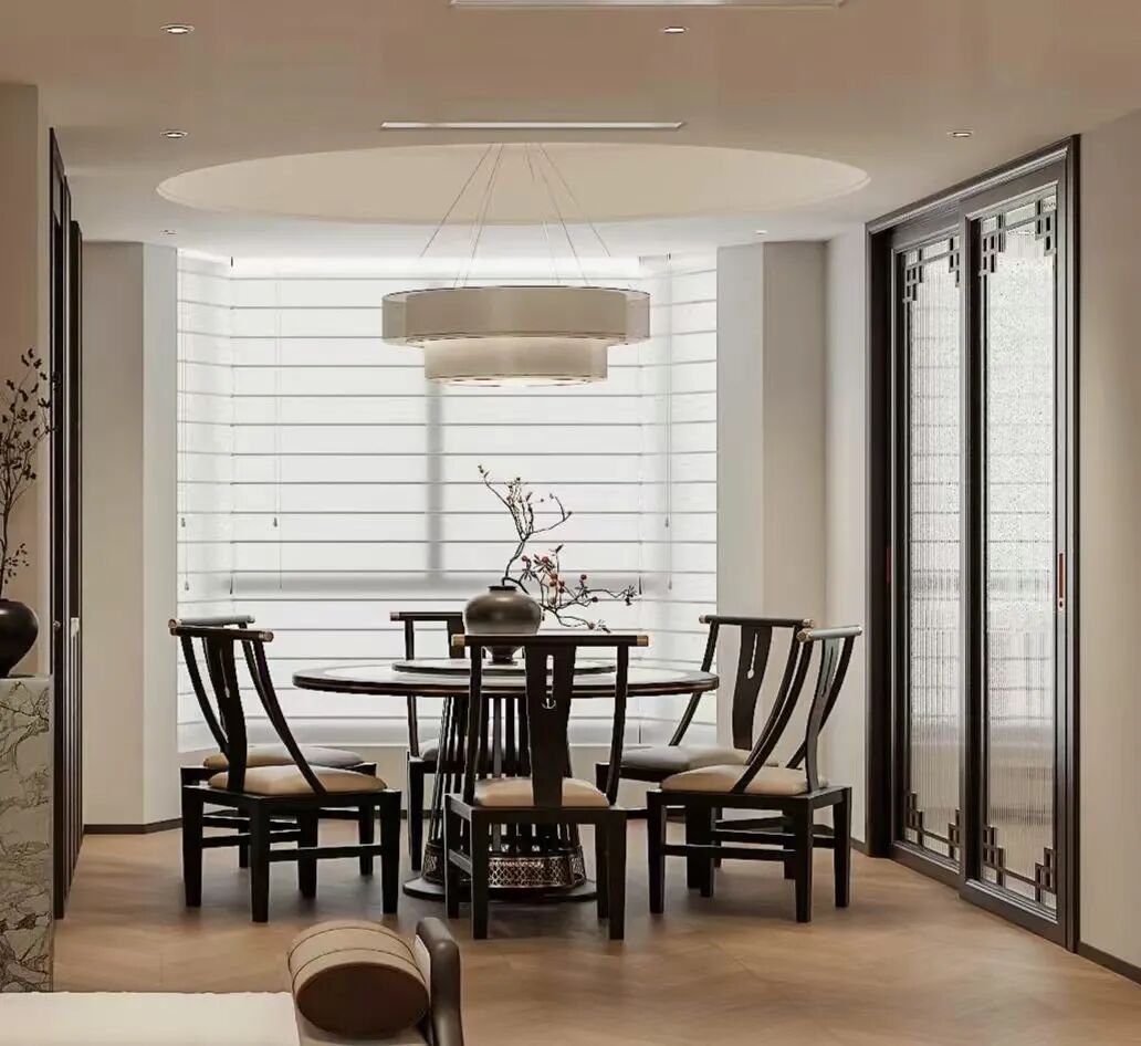 丽园作品｜阳光景园140㎡：光影流转间的新中式美学-15