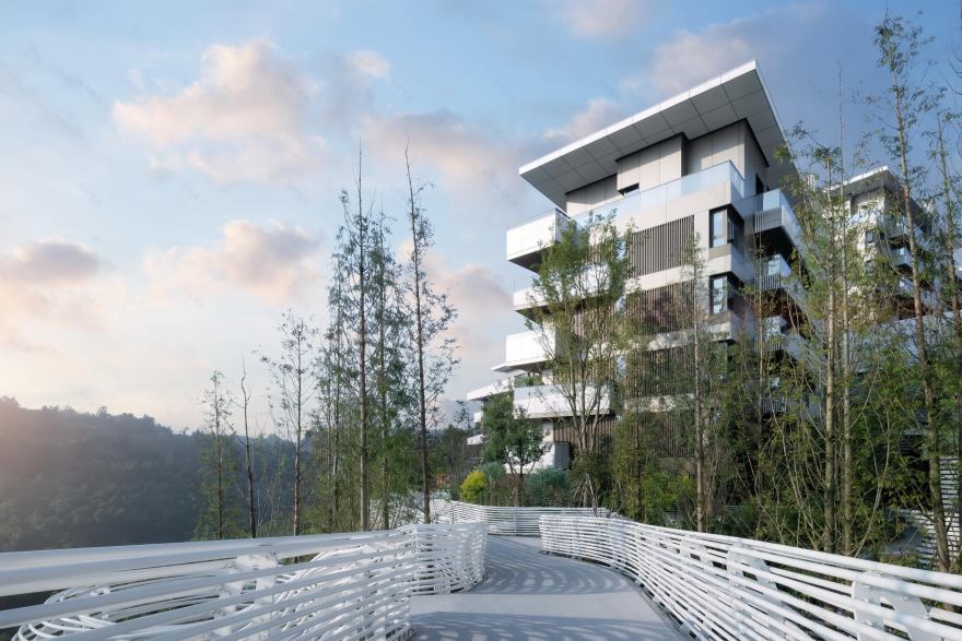 重庆麓悦江城住宅 | 雕塑般的立面与交错的露台-9