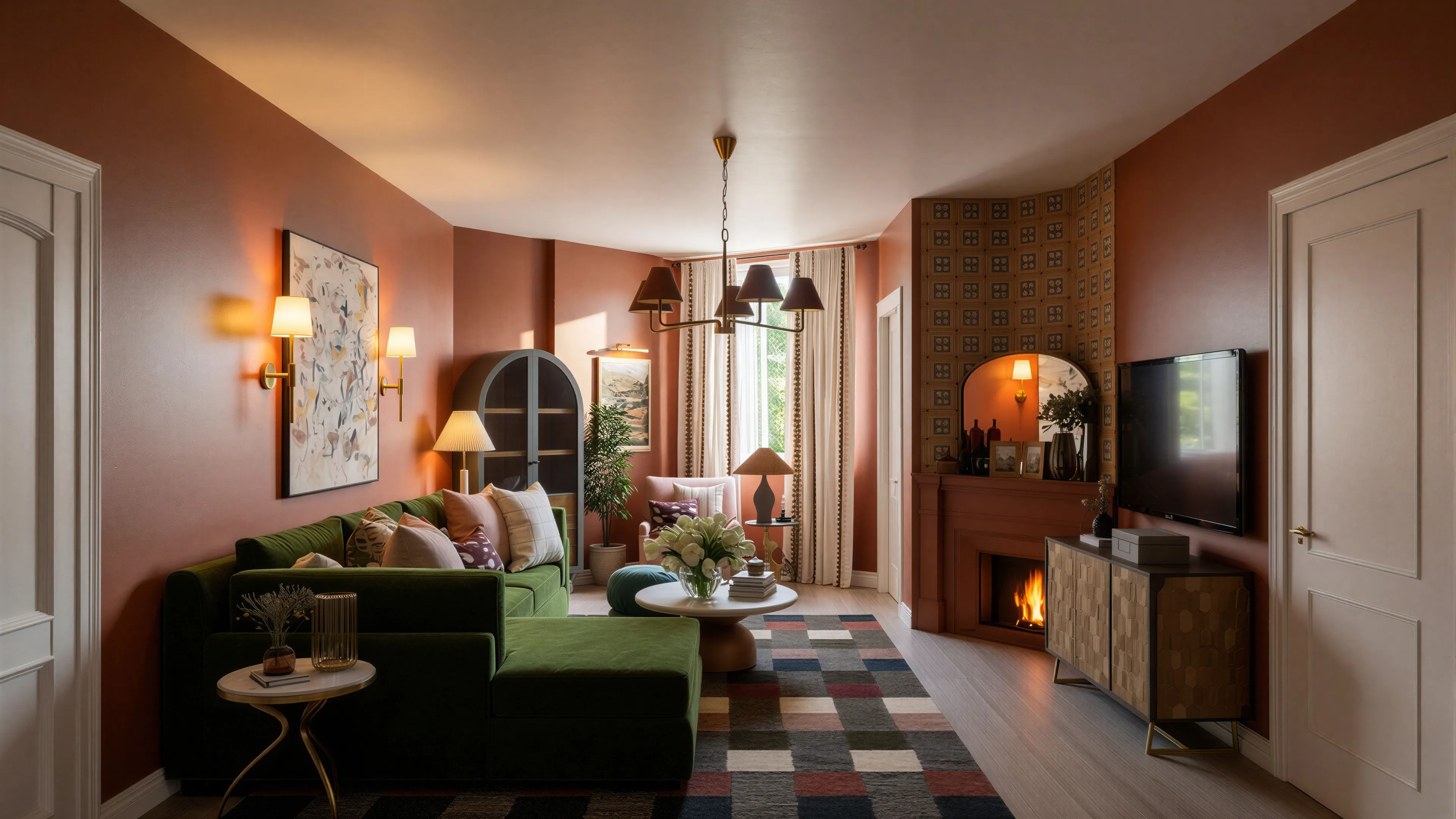 Eclectic Living Room-4