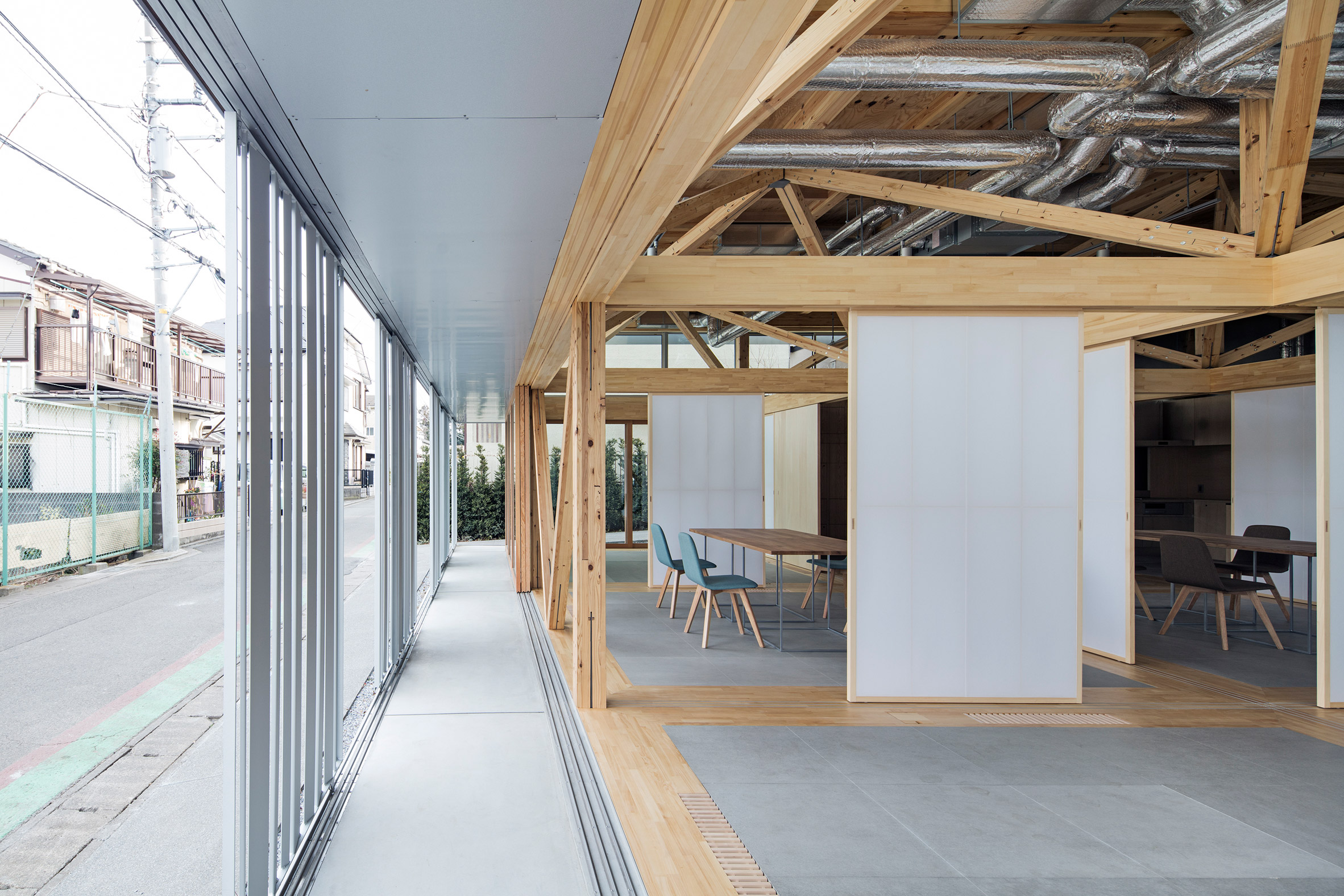 Removable walls offer endless layouts for Aki Hamada's community space-12