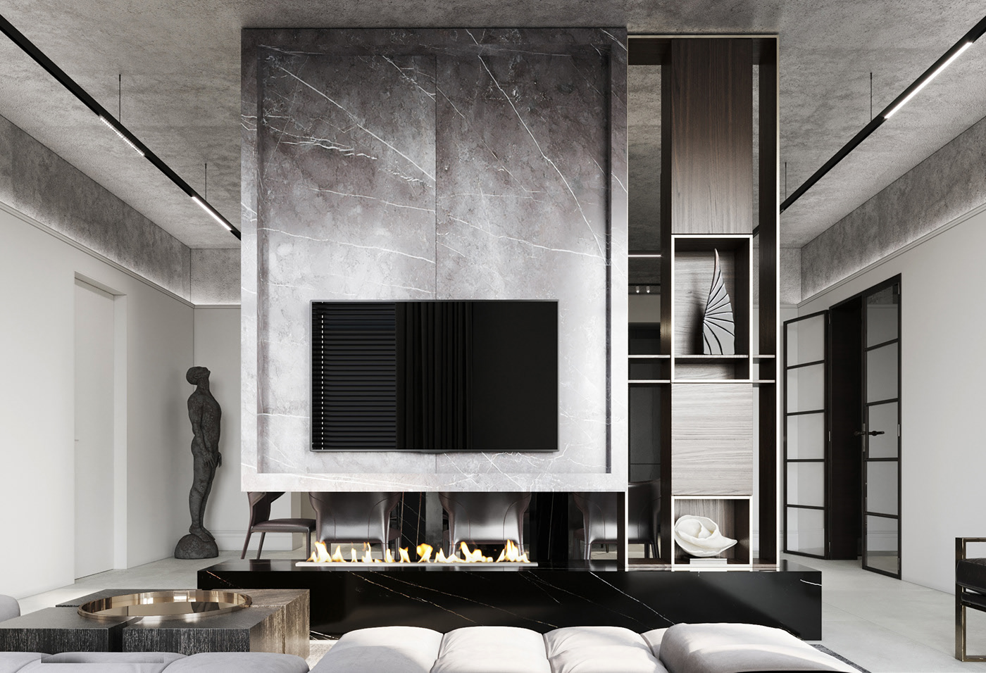 高级灰色系公寓设计 既沉稳又大气！-2