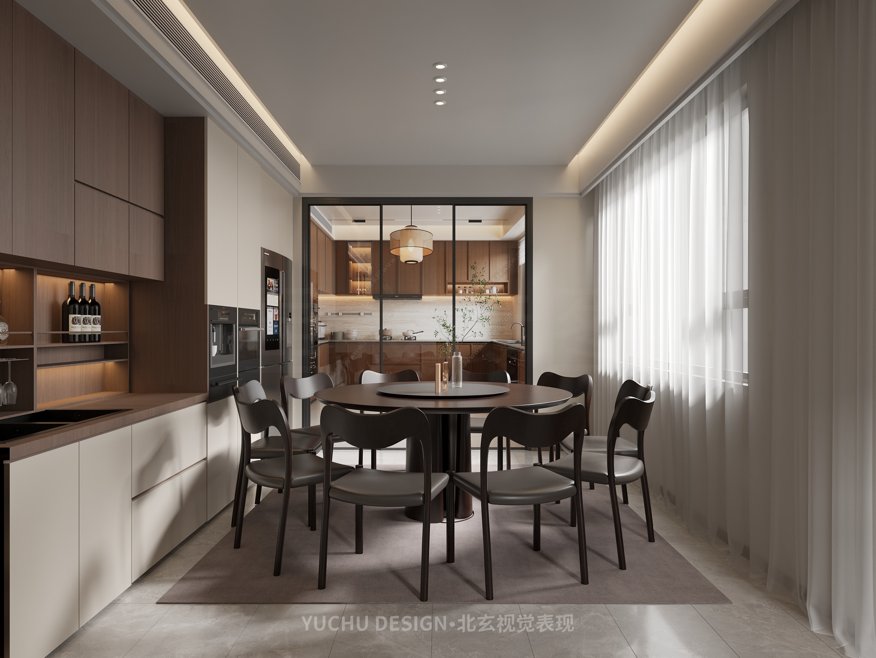 现代与新中式家装效果-1