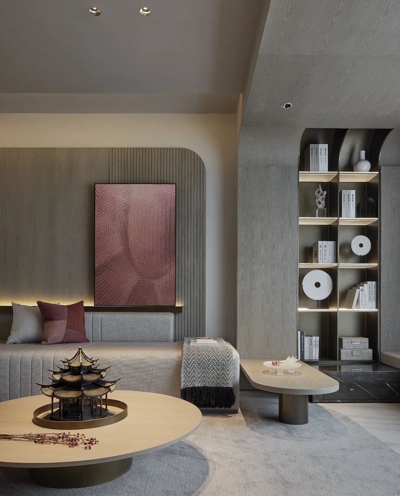枫华金明府 156㎡极简宋风样板间丨中国开封丨上海筑详建筑装饰设计有限公司-19