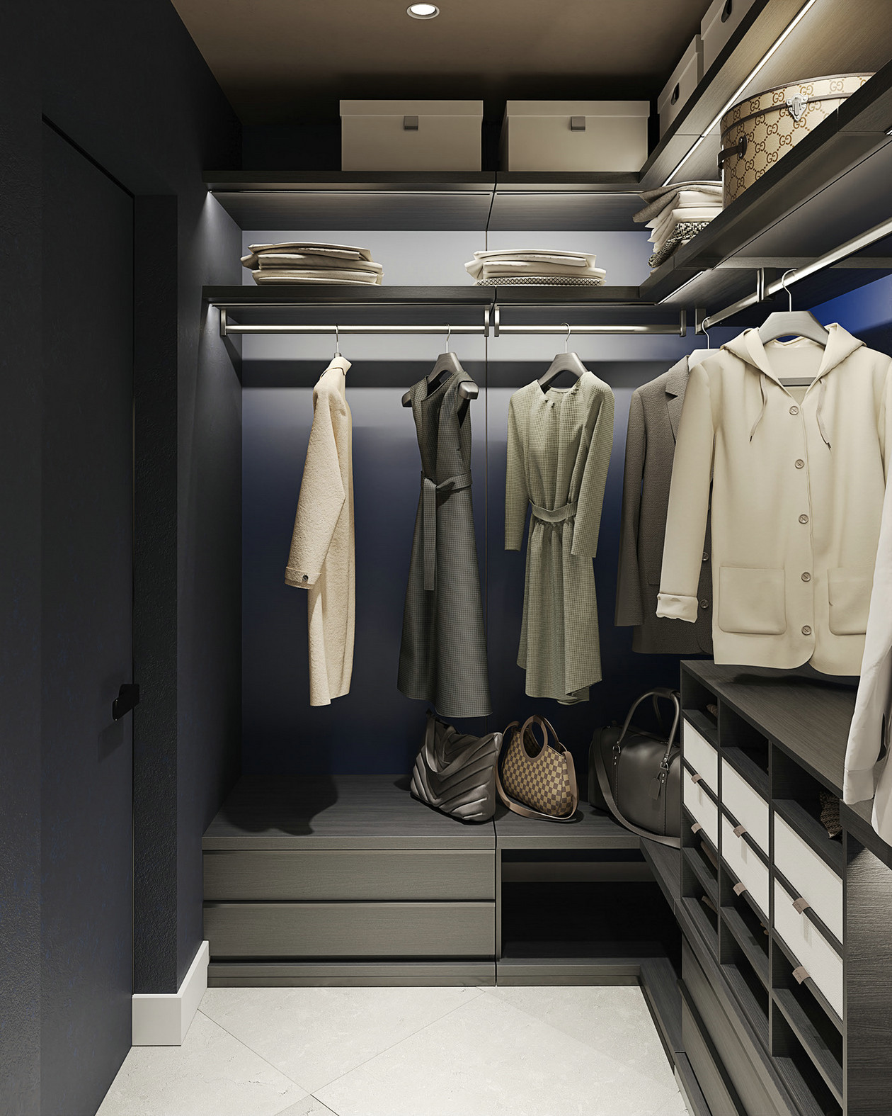 高级黑+蓝色组合设计-6