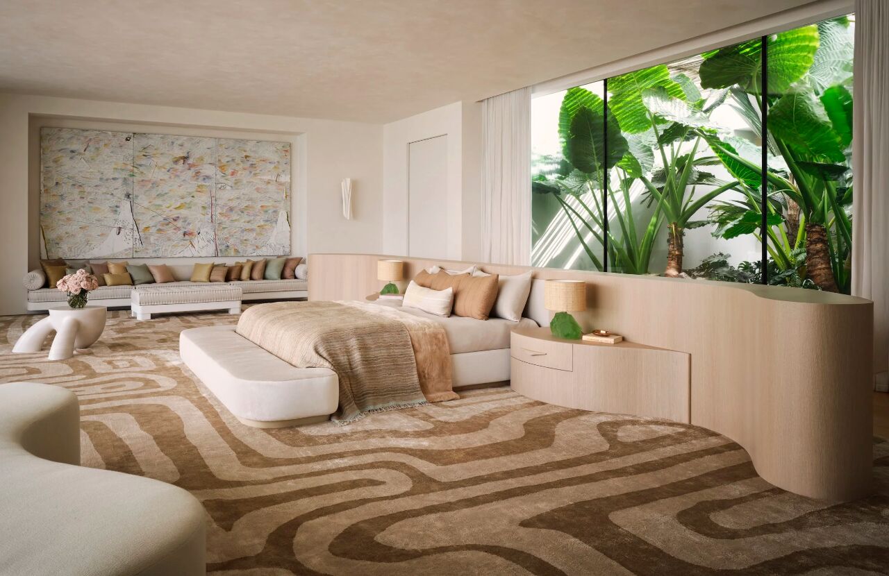 迈阿密海岸线2000㎡的禅意艺术私宅丨美国迈阿密丨Kelly Behun Studio-34