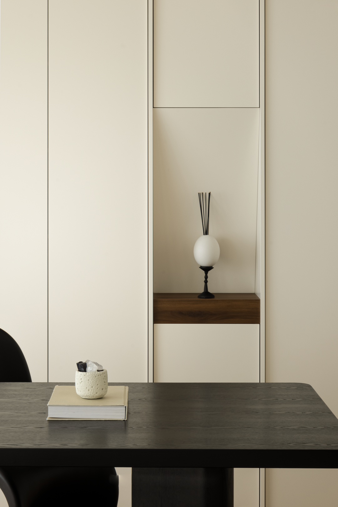 143㎡精装修全拆改,打造现代法式与中古融合的家丨飞墨设计-28