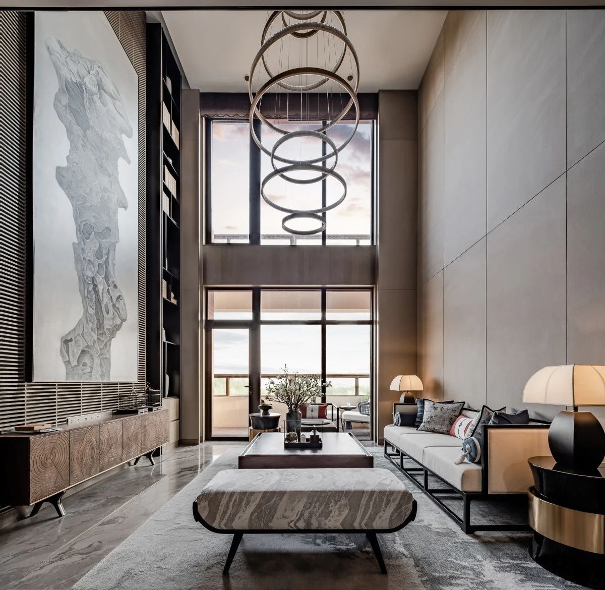 塞上梦江南——银川万科翡翠公园上叠别墅样板间 | 明德设计-0