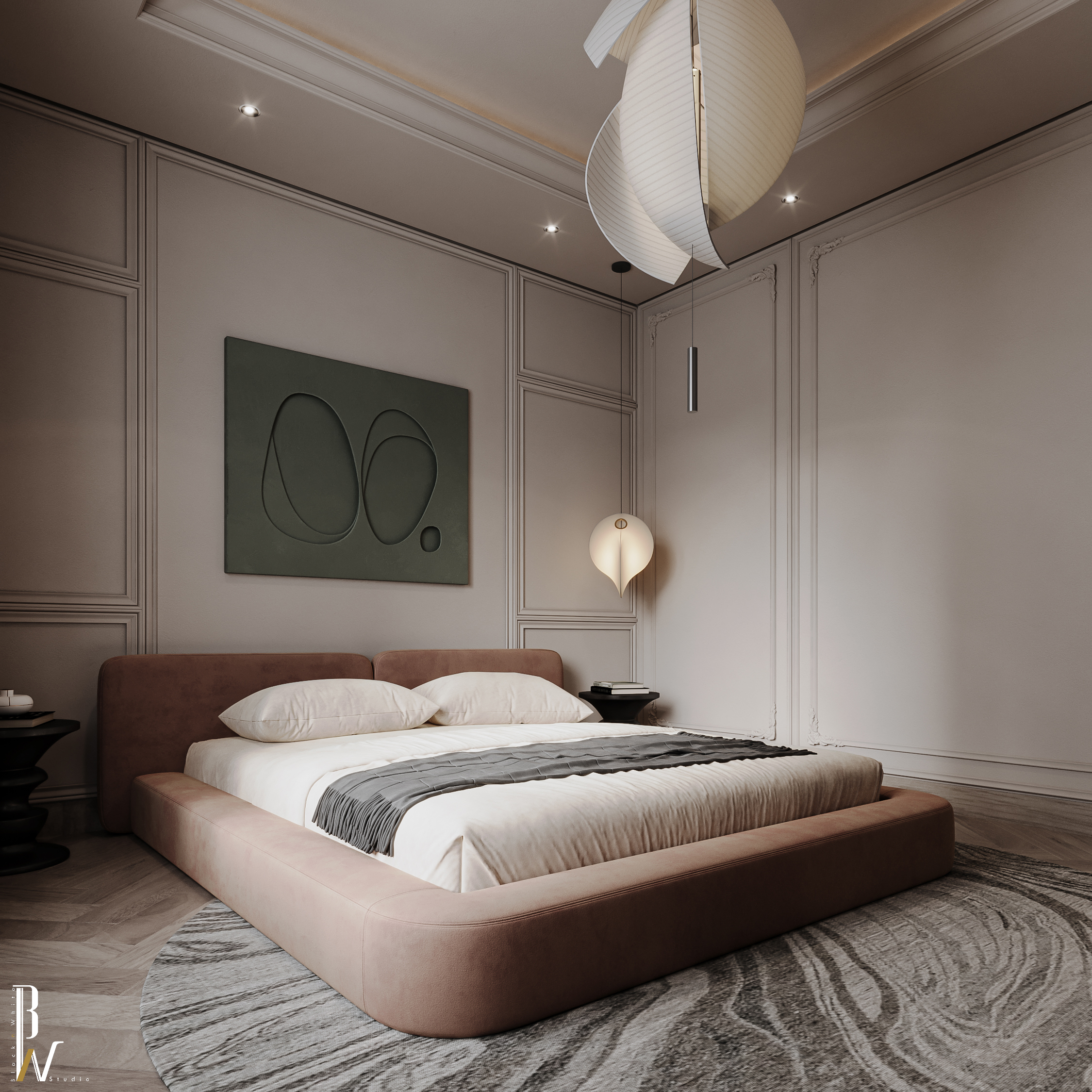 卧室设计丨Black N White-21