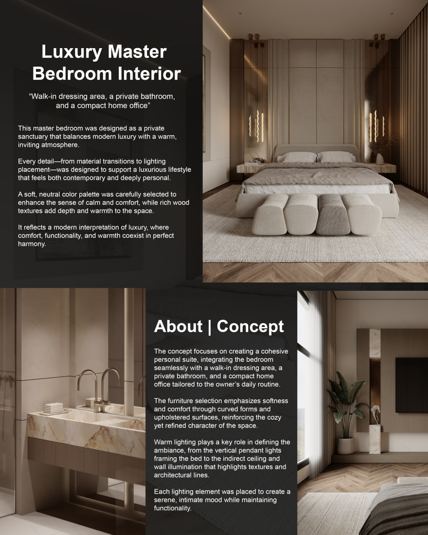 LUXURY MASTER BEDROOM INTERIOR | KSA-6