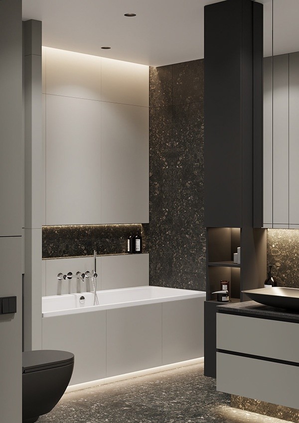 高级黑+简洁白的住宅设计--高级有范儿-28