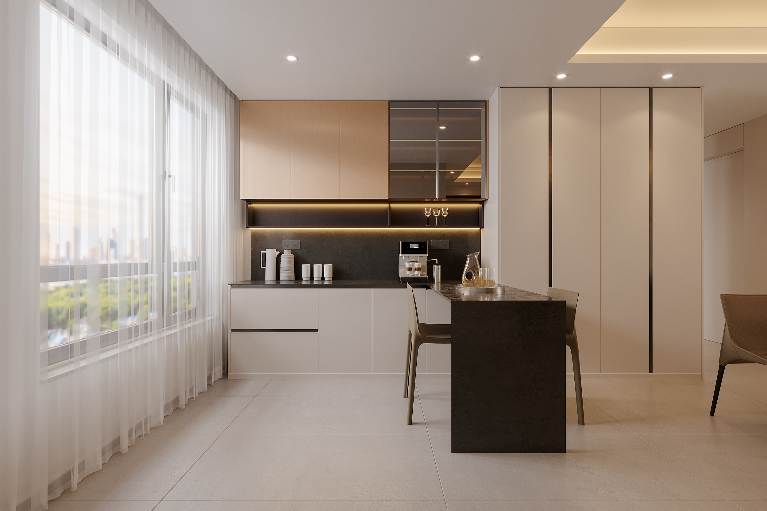 悠闲地下午来一杯卡布奇诺现代-3