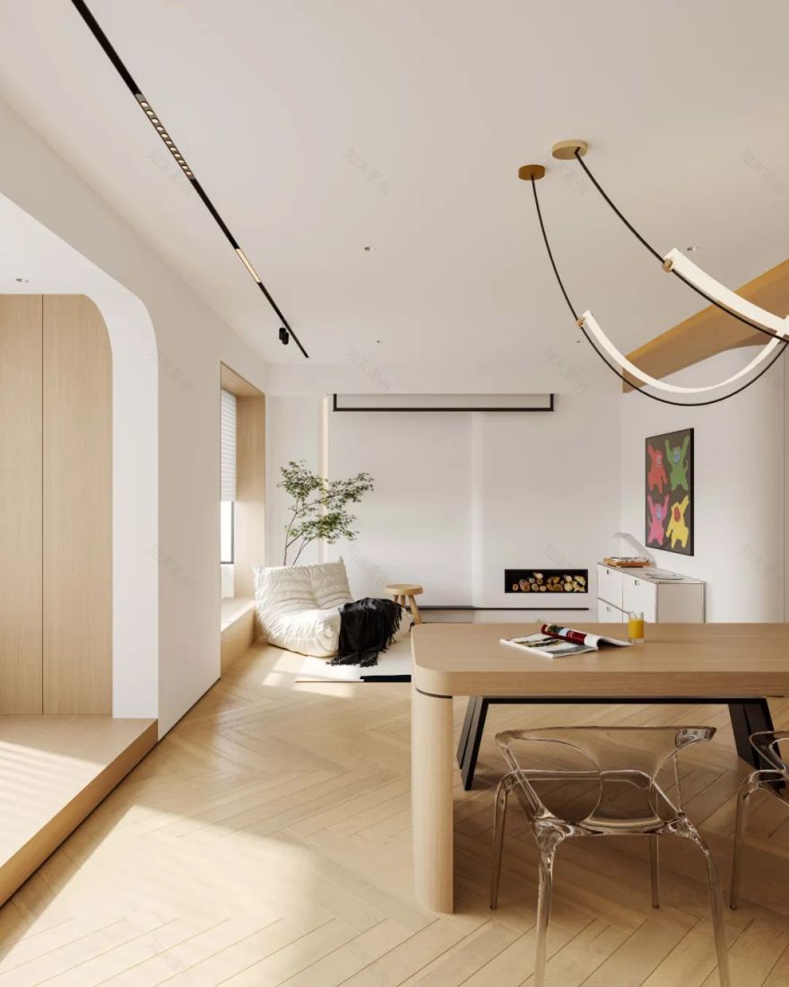 田野伏特加 · 自由风的 160㎡治愈空间设计丨中国天津丨DEEP WHITE-48