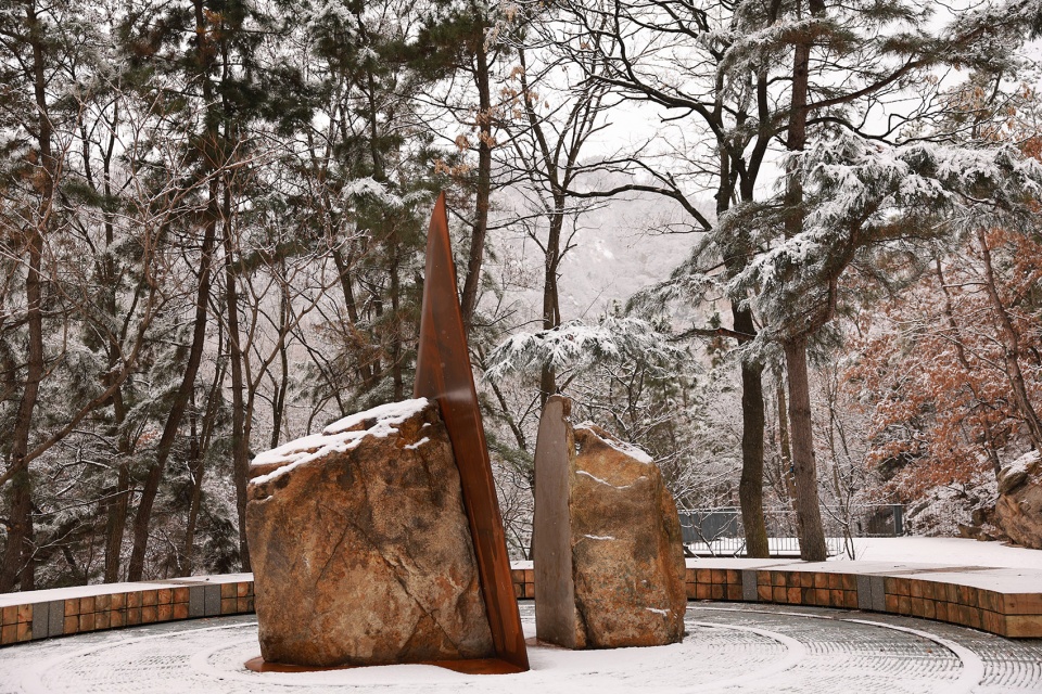 昆嵛山国家级自然保护区林场建立80周年纪念雕塑（烟台金刚碑）丨中国烟台丨大小景观-43